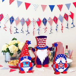 Tea Trays American Tray Decorative Wood July 4th Dining Table Logo Independence Day Postal Ornament