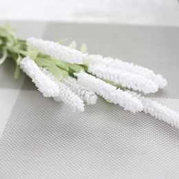 Decorative Flowers Artificial Fake Lavender Plastic Plant Home Garden Wedding DecorFlowe Bouquet For Outdoor Decoration