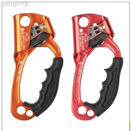 Rock Protection Professional Hand Ascender Device Mountaineer Handle Ascender Left Hand Right Hand Climbing Rope Tools Outdoor Rock Climbing HKD230810