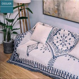 Carpets Multifunction Kilim Sofa Blanket Geometric Pattern Living Room Bedroom Rug Soft Carpet Bedspread Tablecloth Tapestry