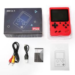 Factory Wholesale High Quality 400 in 1 Portable Handheld video Game Console Retro 8 bit Mini Game Players AV Game player Color LCD Kids Gift