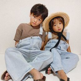 Family Matching Outfits Family Look Matching Outfits Denim Overalls Mother Kids Pants Casual mommy daughter matching outfits pour enfants