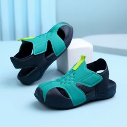 Sandals Summer Candy Color Boys Sandals Kids Shoes Beach Mesh Sandalas Fashion Sports Shoes Girls Hollow Out Fashion Sneakers 230809