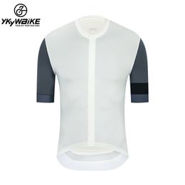 Cycling Shirts Tops YKYWBIKE Men Cycling Jersey Color Summer Short Sleeve Bicycle Jersey Breathable Quick Dry MTB Road Bike Jersey Clothing 230810
