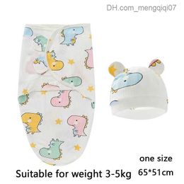 Pajamas 2 pieces/batch of baby sleeping bags newborn envelopes coconut packaging soft cotton 0-6 months sleep blanket Z230811