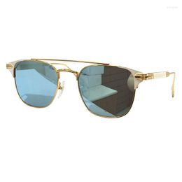 Sunglasses Luxury Alloy Cat Eye For Men Brand Design Gradient Sun Shades Male Eyeglasses UV400 Lentes De Sol Hombre