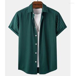 Men's Casual Shirts 2023 Fashion 3D Stripe Shirt Holiday Style Short Sleeve Extra Large Clothing Street Leisure Sports Party