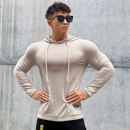 Mens Hoodies Sweatshirts Spring And Autumn Style Fitness Sports Clothing Outdoors Training Knitted Long Sleeve Hoodie Hooded Pullover M3 XL 230809