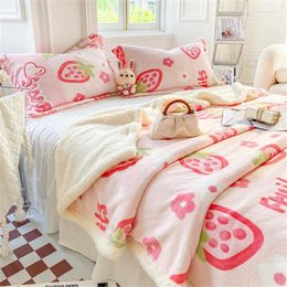 Blankets Cashmere Throw Blanket Winter Warm Bedding Bedspread On The Bed Fashion Pattern Comforter Duvet Cover With Zipper Home Textile