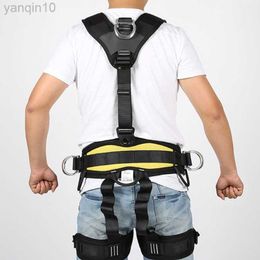 Rock Protection Half Body Safety Belt Adjustable Climbing Belt for Rock Climbing Tree Climbing Fire Expanding Training Rappelling HKD230810