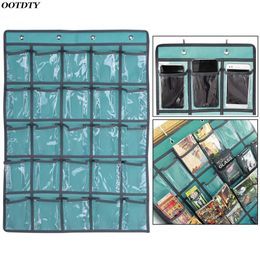 Storage Bags 25 Clear Pockets Classroom Pocket Chart For Teacher Door Hanging Calculator Organizer O30 19 dropship 230810