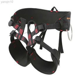 Rock Protection Outdoor Rock Climbing Half-body Harness Polyester Wear-Resistant Mountaineering Adventure Safety Protection Equipment HKD230810