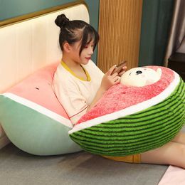 Stuffed Plush Animals Watermelon Plush Toys Soft Stuffed Animals Doll Sofa Fruit Cushion Home Room Decor Baby Children Girls Gifts