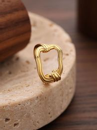 2023 Japan and South Korea New Product Hot Selling S925 Sterling Silver Fashion Versatile Irregular Hollow Ring Opening Ring