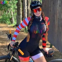Racing Sets Long Cycling Monkey Kafit Jumpsuit Women's To Brasil Jersey Black Triathlon Macaquinho Ciclismo Bike Clothing 2023