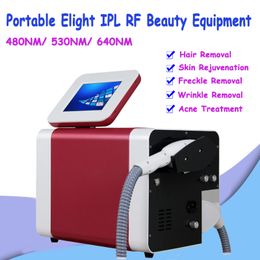 Portable IPL Hair Removal for Dark Skin OPT Remove Freckle Improve Pores Elight Laser Beauty Equipment