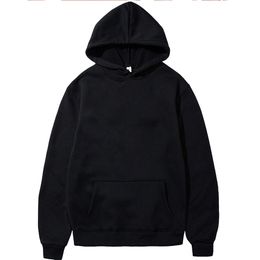 Mens Hoodies Sweatshirts Pullover Classic Black Hoodie for Men Casual Sports Long Sleeve Sweater Loose Sport Tops Clothing 230809