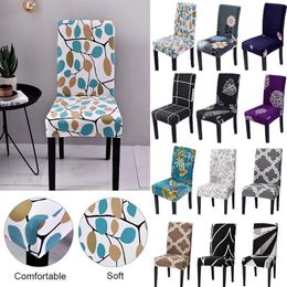 Elastic Chair Cover Floral Stretch Printing Chair Covers For Wedding Dining Room Spandex Office Banquet Housse De Chaise320z
