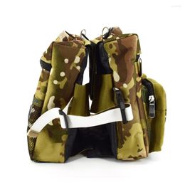 Dog Car Seat Covers Waterproof Camouflage Oxford Fabric Pet Backpack Harness Saddlebag Outdoor Camping Training Hiking Multi-Day Bag Sports