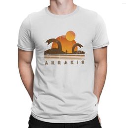 Men's T Shirts Arrakis Aged Men TShirt Dune Chronicles Sci-Fi Movie Crewneck Tops Polyester Shirt Humour Gift Idea