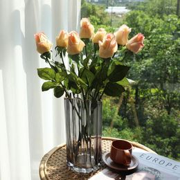 Decorative Flowers Lan Guifang Simulated Flower Feel Moisturising Rose Artificial Plant Wedding Home Decoration Potted