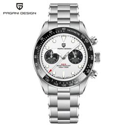 Wristwatches PAGANI DESIGN Mens watches Chronograph Panda Retro Sport Luxury Quartz Watch For Men Sapphire 10Bar Waterproof Wrist 230809