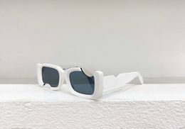 White Grey Cut Sunglasses Mens Summer Sunnies gafas de sol Sonnenbrille UV400 Eye Wear with Box