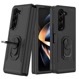 Full Body Protection Heavy Duty Shock Absorption Kickstand Silicone Rubber Phone Case Cover For Samsung Galaxy Z Fold 5 Fold5 /Z Fold 4