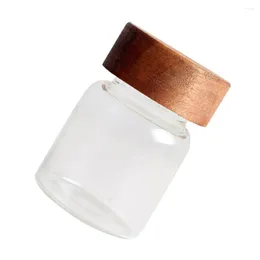 Storage Bottles Glass Container With Airtight Lids Cereal Dispenser Jars For Loose Tea Coffee Bean Sugar Salt ( 190ml )