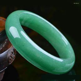 Bangle Genuine Natural Green Jade Jewelry Fine Jadeite Bracelet Accessories Amulet Men Women Lucky Gift High Quality