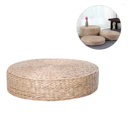 Pillow Yoga Chair Seat Mat Tatami Straw Weaving Round Window Meditating Hand-woven Bay Bamboo Weave