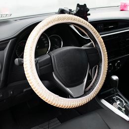 Steering Wheel Covers 38cm Ice Silk Cool Car Summer Helper Automobiles Decoration Universal Auto Accessories