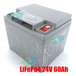 24V 60AH LiFePO4 Battery Pack Super Long life 1500W 24v 50ah Electric bike Scooter waterproof case LCD display suitcase +charger