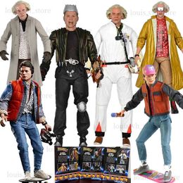 NECA Back To The Future Part II Ultimate Biff Griff Tannen DOC Brown Marty McFly Guitar Action Figure Decoration For Gifts T230810