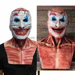 Horror Halloween Mask Adult Smile Demon Horror Ghost Mask Creepy Evil Mask Halloween Costume Party Dual Purpose Cosplay HKD230810