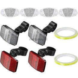 Bike Lights Bicycle Reflector Bike Safety Light Cycling Accessories Tire Reflectors Decorations Pvc Warning Lights Front Back HKD230810