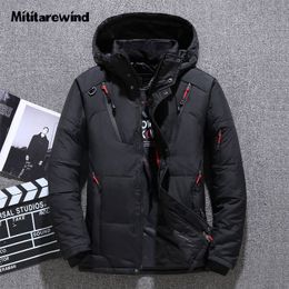 Men's Jackets Thick Warm Winter Down Jacket Mens White Duck Filling Puffer Men Casual Loose Fashion Outdoor Keep Coats 230809