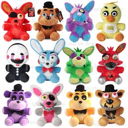 18cm FNAF Plush Doll Anime Cartoon Freddy Fazbear Stuffed Dolls Bear Sly Bunny Animal Plush Toys Decoration Christmas Gifts T230810