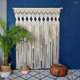 Tapestries Handmade Hanging Tapestry Macrame Wedding Backdrop Curtain Tassel Wall Art Boho Home Decor No Rod Custom Contact US