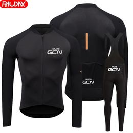 Cycling Jersey Sets Men's Spring Autumn Raudax GCN Cycling clothing Set Pants Ropa Ciclismo Bicycle Clothing MTB Bike Long Sleeve Jersey Clothes 230809