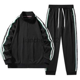 Men's Tracksuits Large Size Spring and Full Sports Suit Mens Jacket Trousers Casual Running Clothes Man Youth Students Long-sleeved Two-piece Men J230810