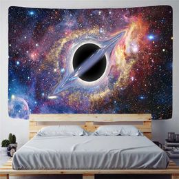 Tapestries Universe Milky Way Tapestry Fantasy Planet Scenery Tapestry Wall Hanging Decor Bedroom Living Room Hall Creative Mural Tapestry