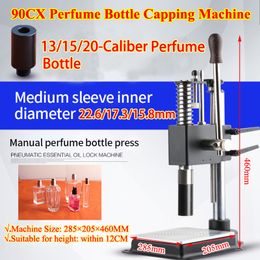LY 90CX Perfume Bottle Sealing Capping Machine Purely Manual for Collar Ring Crimping Vial Top Pressing Glass Fragrance Scent