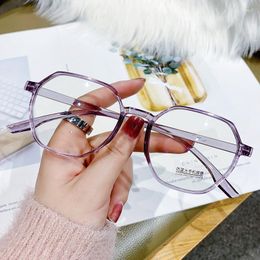 Sunglasses Vintage Polygon Reading Glasses For Women Unisex Men's Fashion Optical Computer Prescription Anti Blue Light Eyeglasses