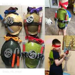 Turtles Armour Cartoon Toys Action Figure Raphael Anime Movie Weapons Leo Raph Don Figure Cosplay Shell Props ldren Gift T230810