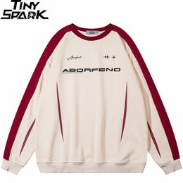 Mens Hoodies Sweatshirts Men Sweatshirt Streetwear Fashion Casual Hip Hop Oversized Pullover Sleeve Striped Retro Harajuku Y2K Unisex 230809