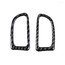 Interior Accessories Car Carbon Fiber Front A-Pillar Housing Outlet Frame Cover Trim For C7 2014-2023