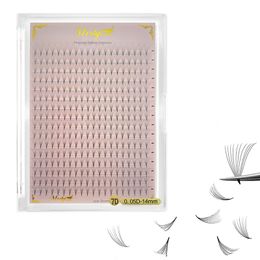 False Eyelashes 320 Fans Pointy Base Premade Fan Lashes Sharp N Stem Matte Black Russian Volume 5D16D Nature Soft 230809