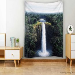 Tapestries Customizable Natural Landscape Printing Tapestry Wall Decoration Hippie Room Beautiful Art Hanging Cloth R230810