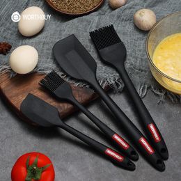 Baking Moulds WORTHBUY Silicone Spatula Set HeatResistant NonStick Utensils For Pastry Kitchen Cooking Oil Brush 230809